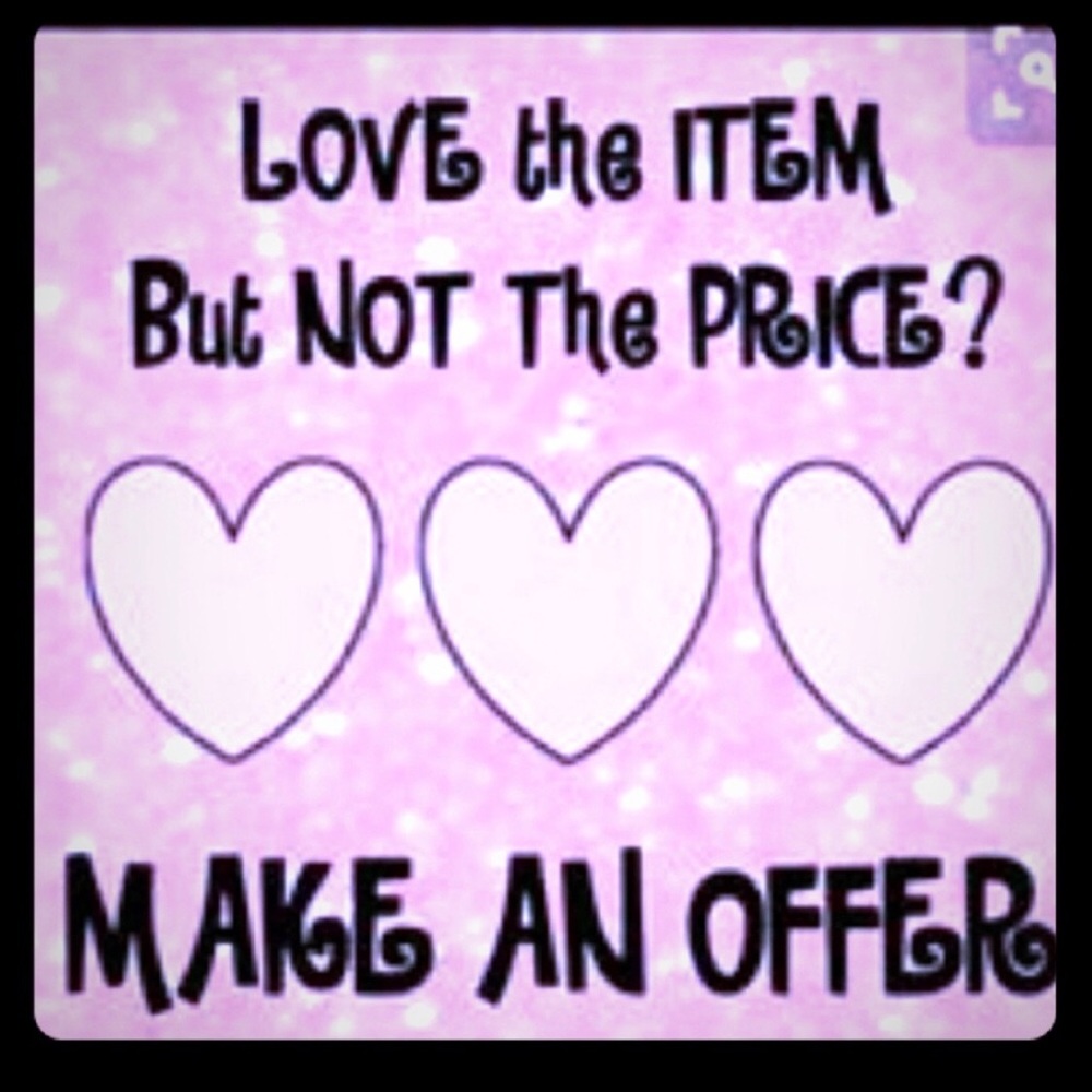 Love ♥️the item ? then make a reasonable offer 💎